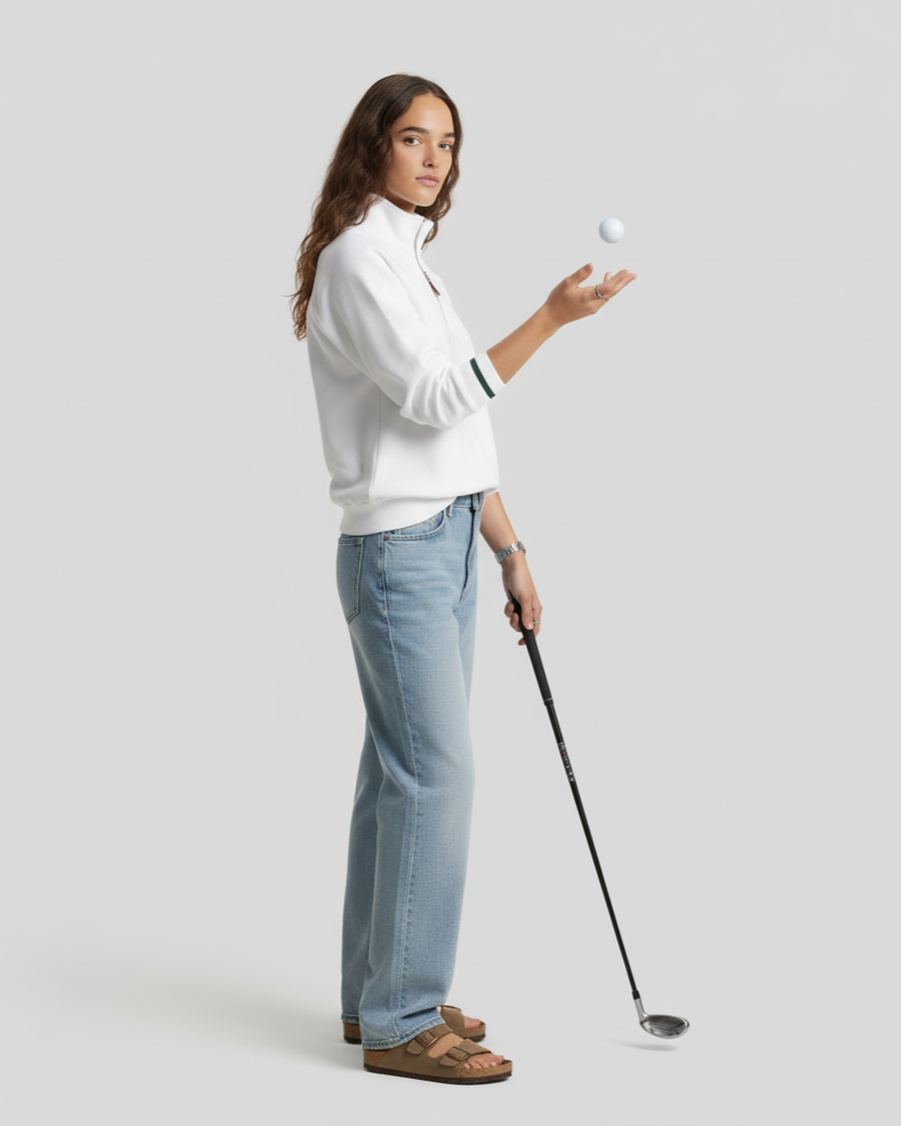 The TC Quarter-Zip - Off-White.