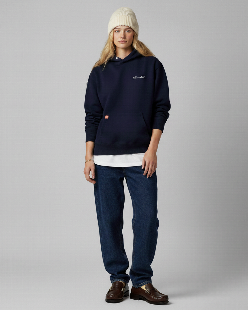 The Signature Hoodie - Blue Navy.