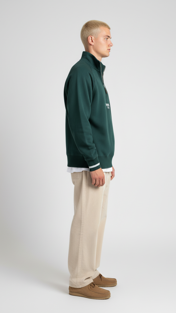 The TC Quarter-Zip - Green