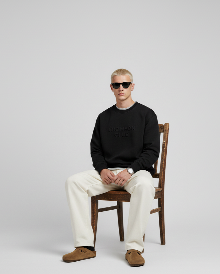 The Logo Box Sweat - Black