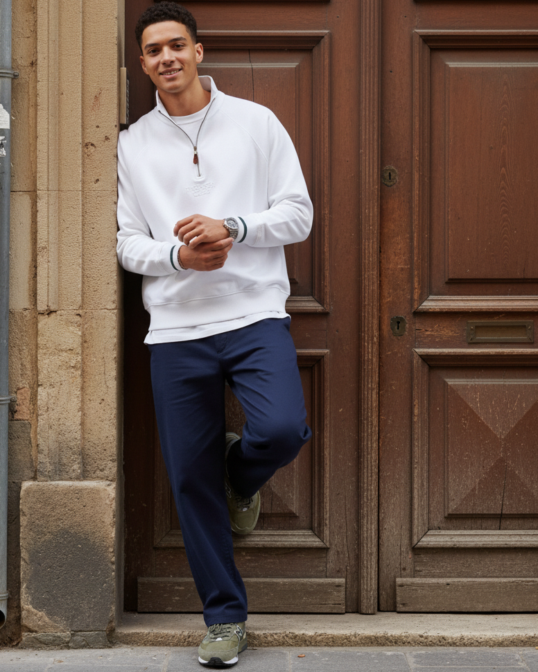 The TC Quarter-Zip - Off-White