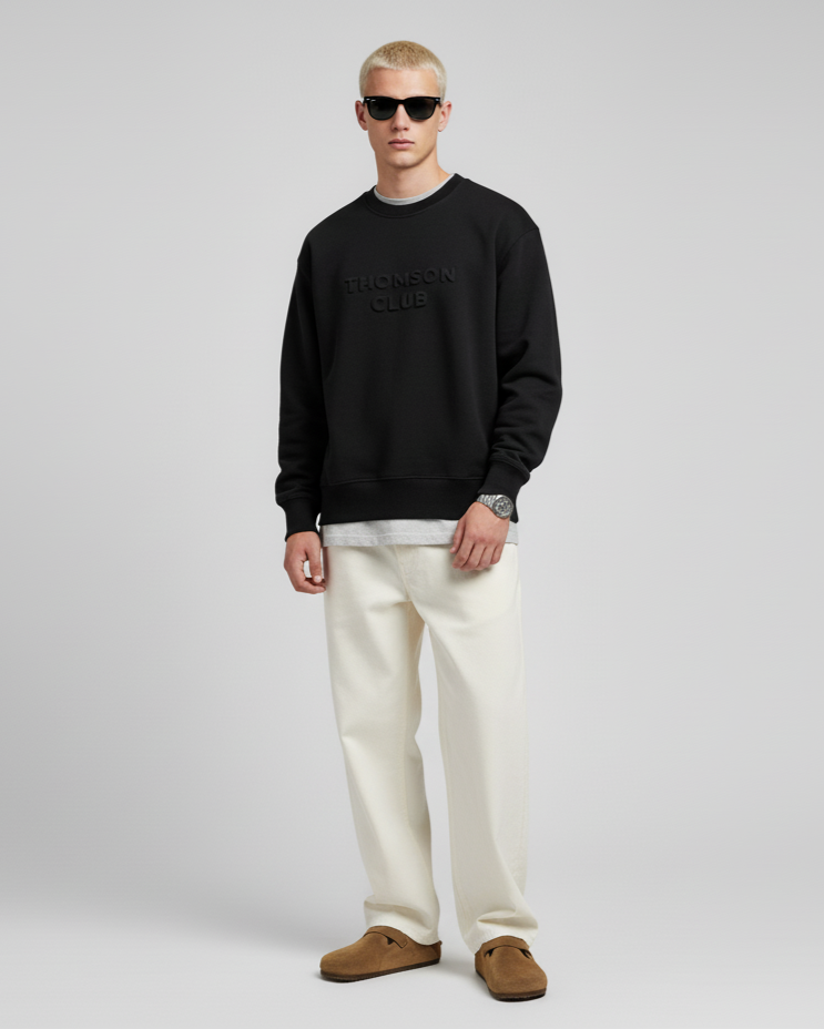 The Logo Box Sweat - Black