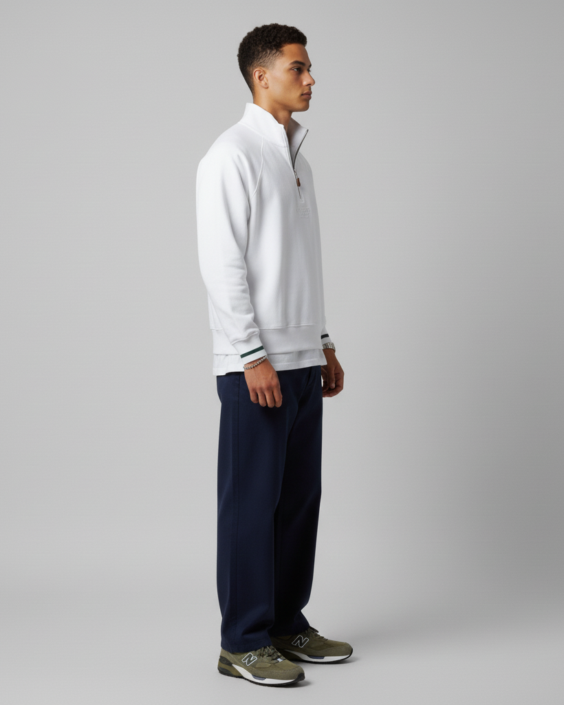 The TC Quarter-Zip - Off-White