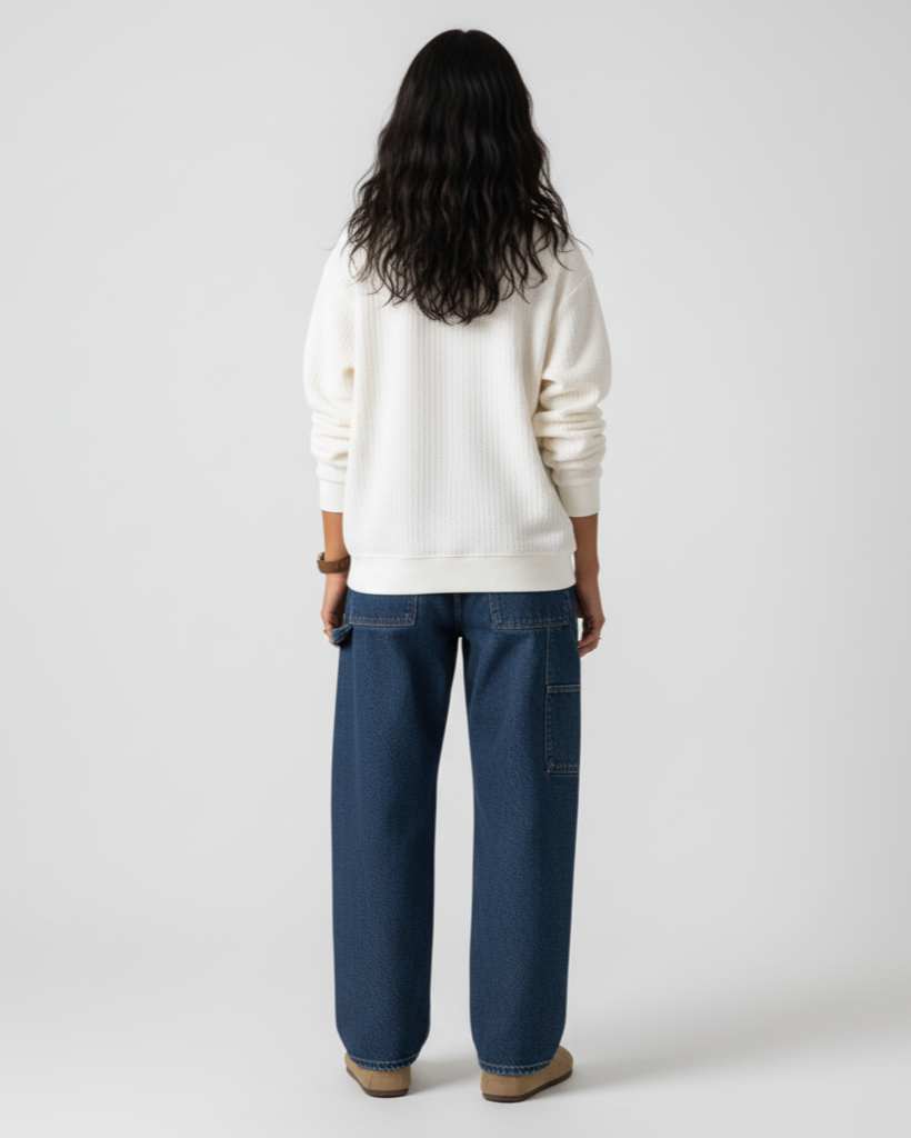 The Seersucker Sweat – Ivory.