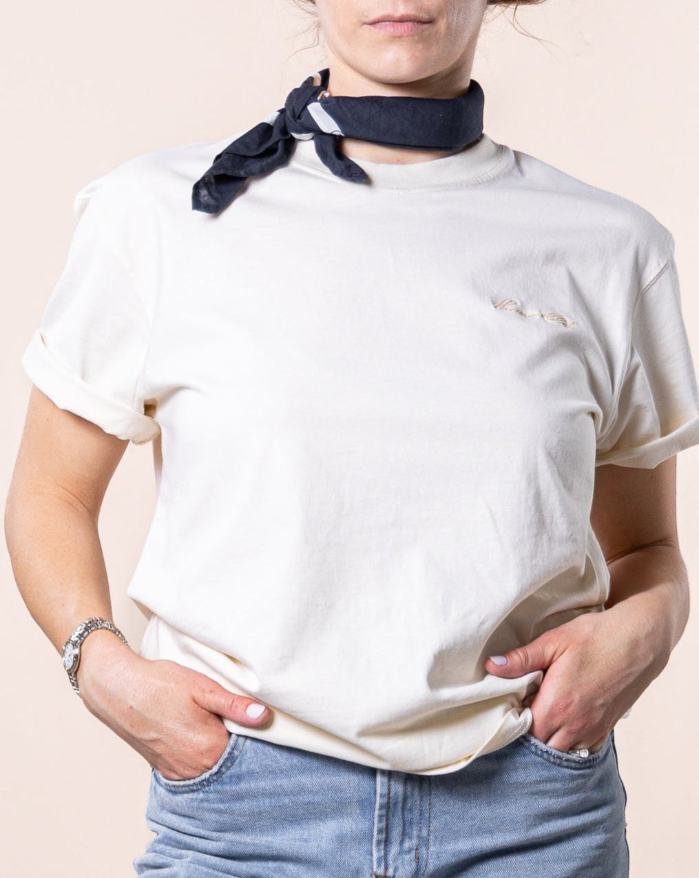 The Signature T-Shirt - Ivory.
