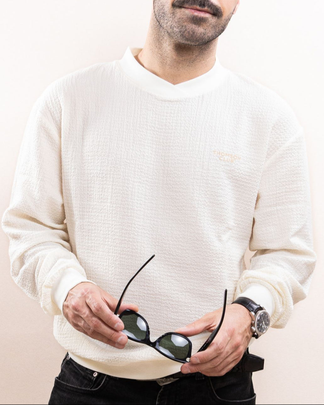 The Seersucker Sweat – Ivory