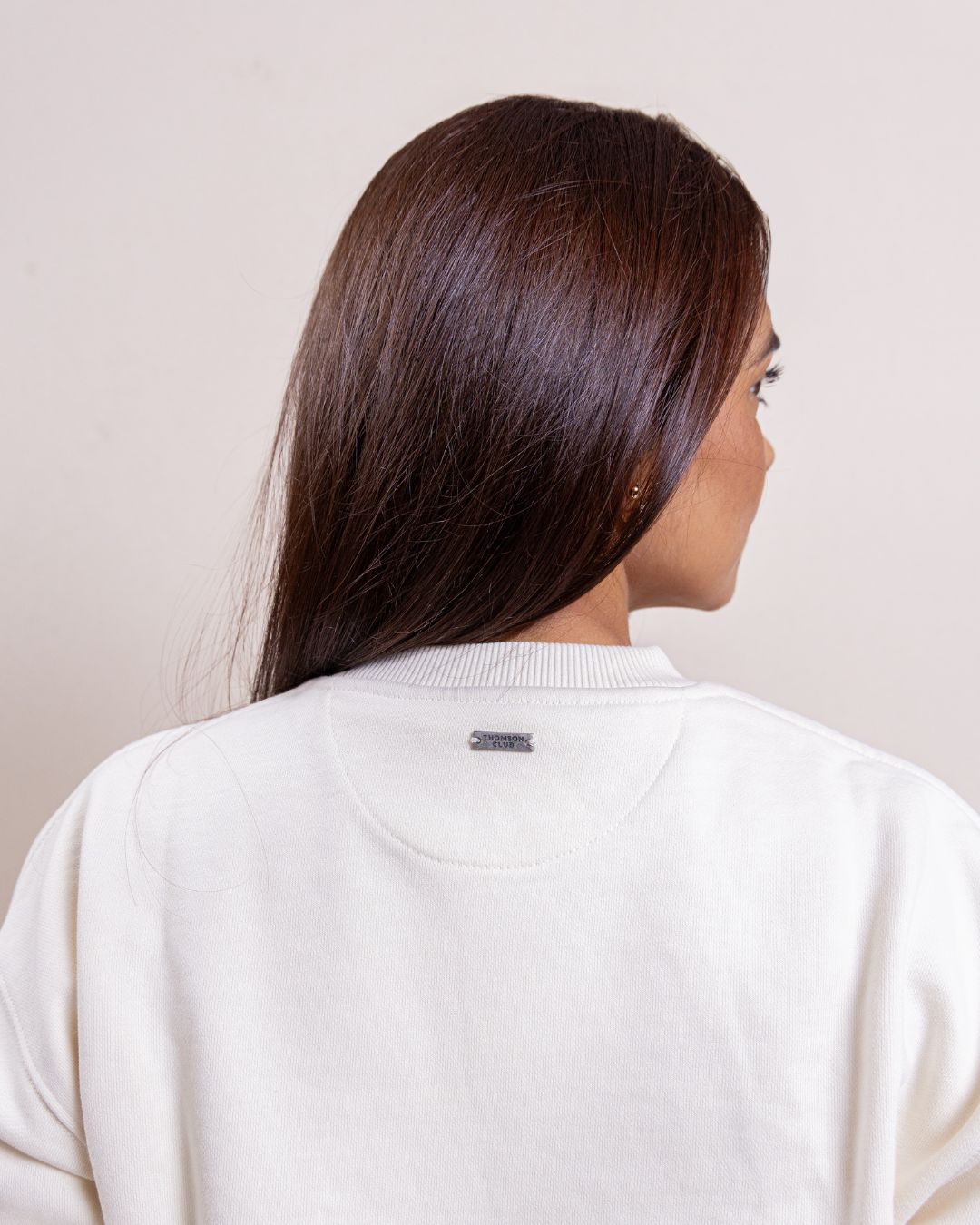 The Logo Box Sweat - Ivory.