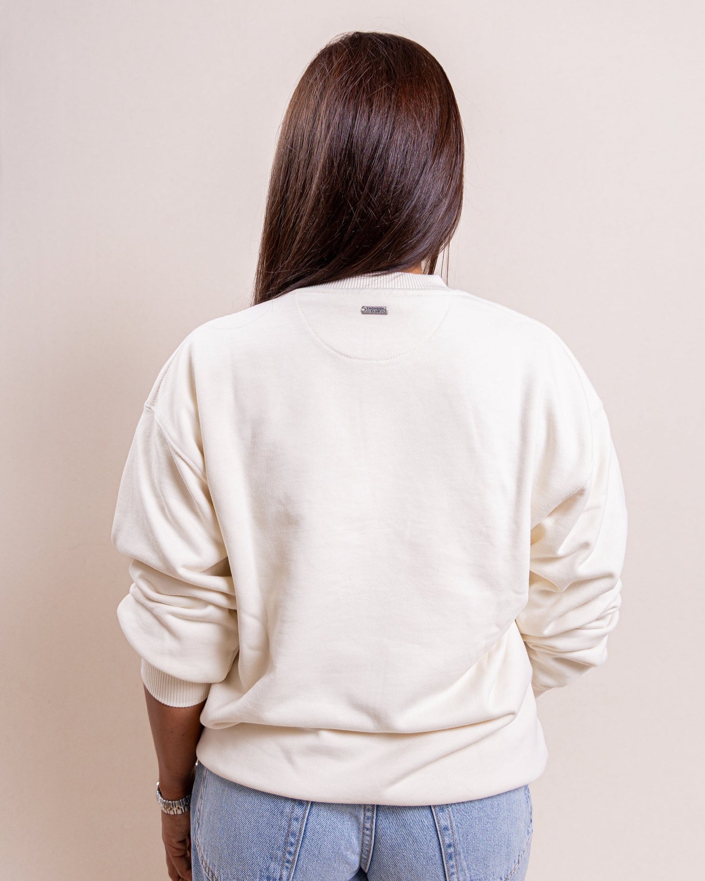 The Logo Box Sweat - Ivory.