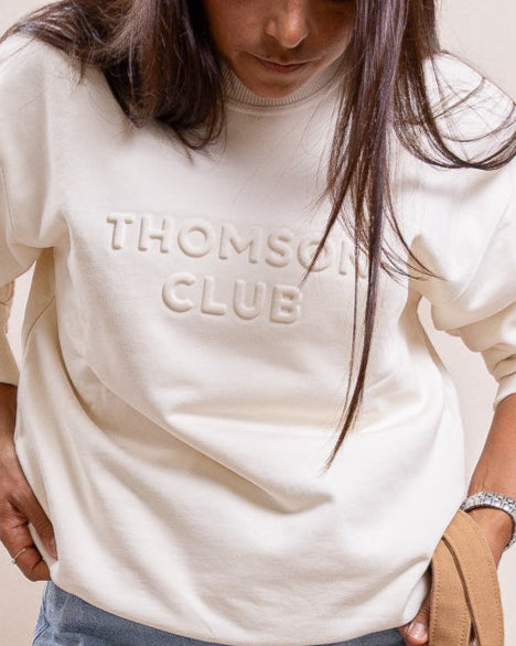 The Logo Box Sweat - Ivory.