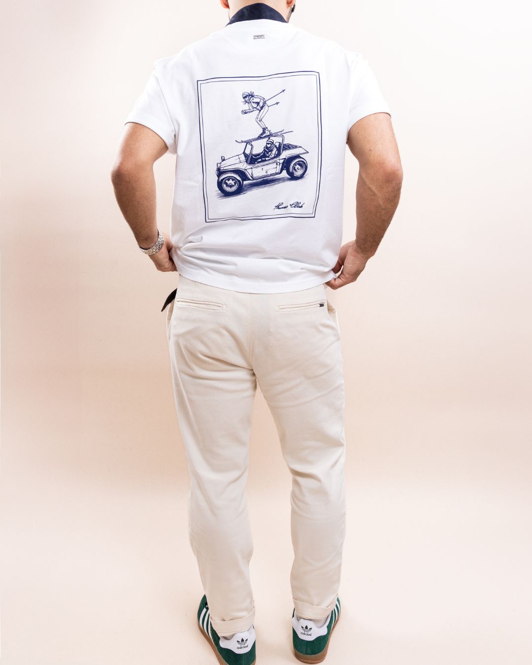 Ski on Wheels T-Shirt White