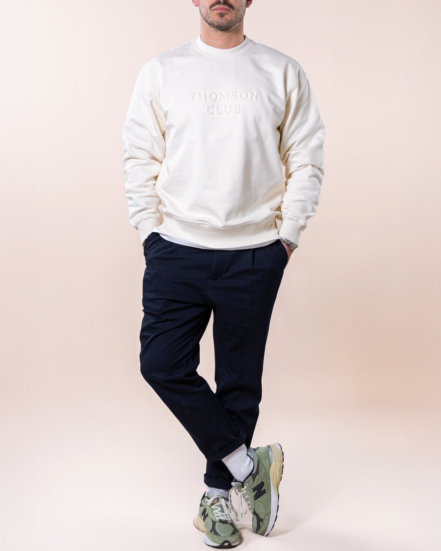 The Logo Box Sweat - Ivory