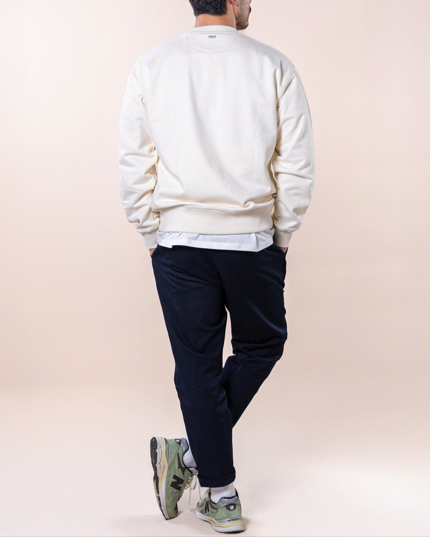 The Logo Box Sweat - Ivory
