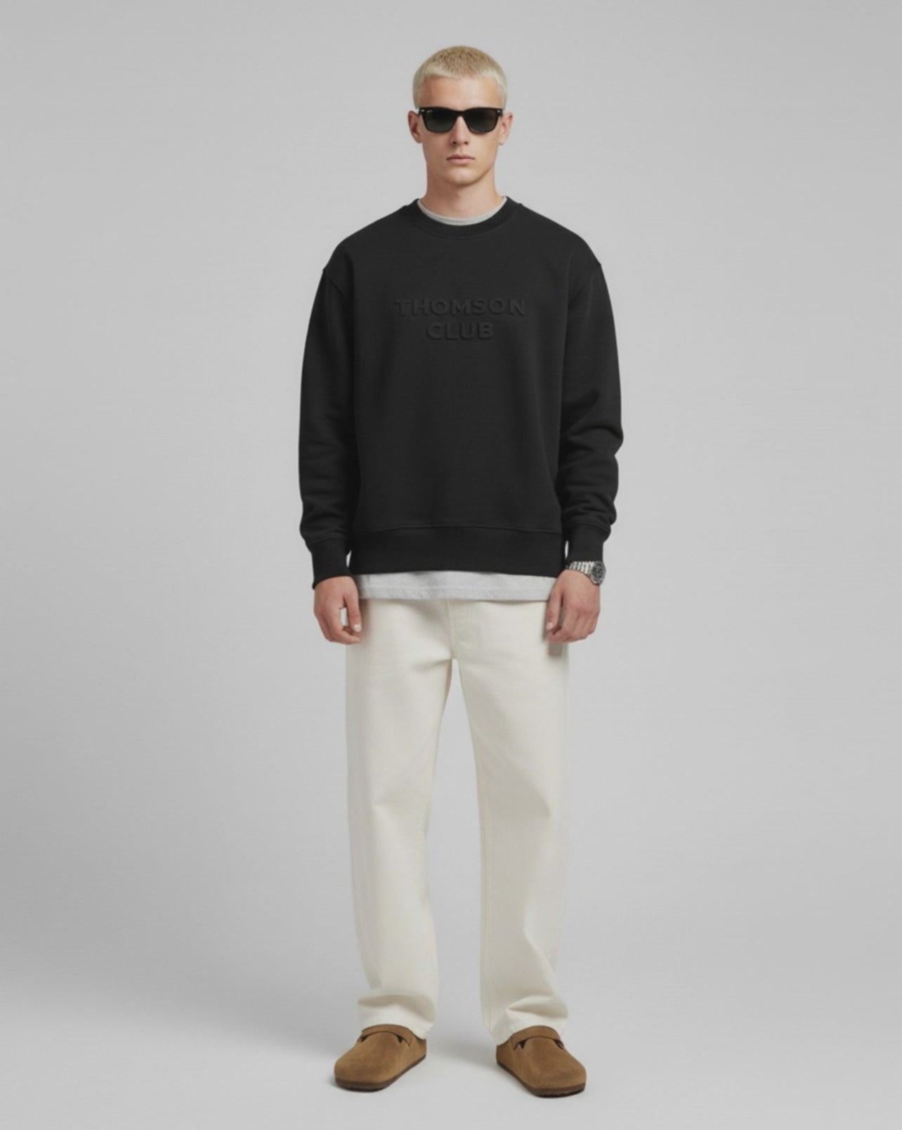 The Logo Box Sweat - Black