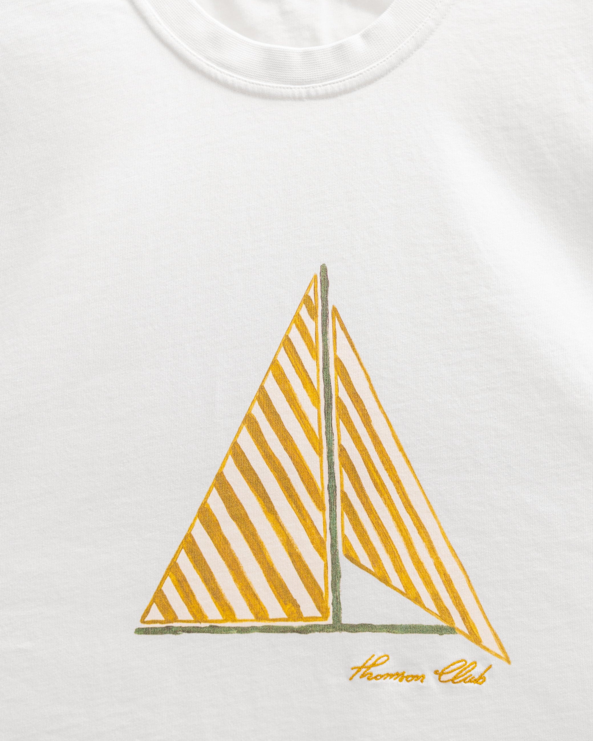 The Sailboat T-shirt - Cream White.