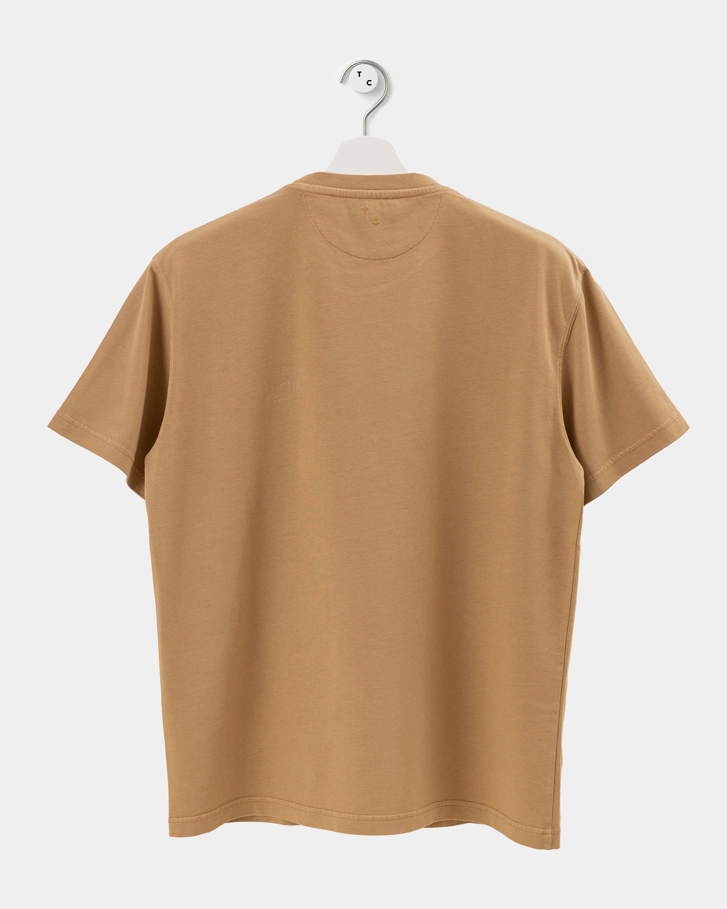 The Logo Embroidery T-Shirt – Camel