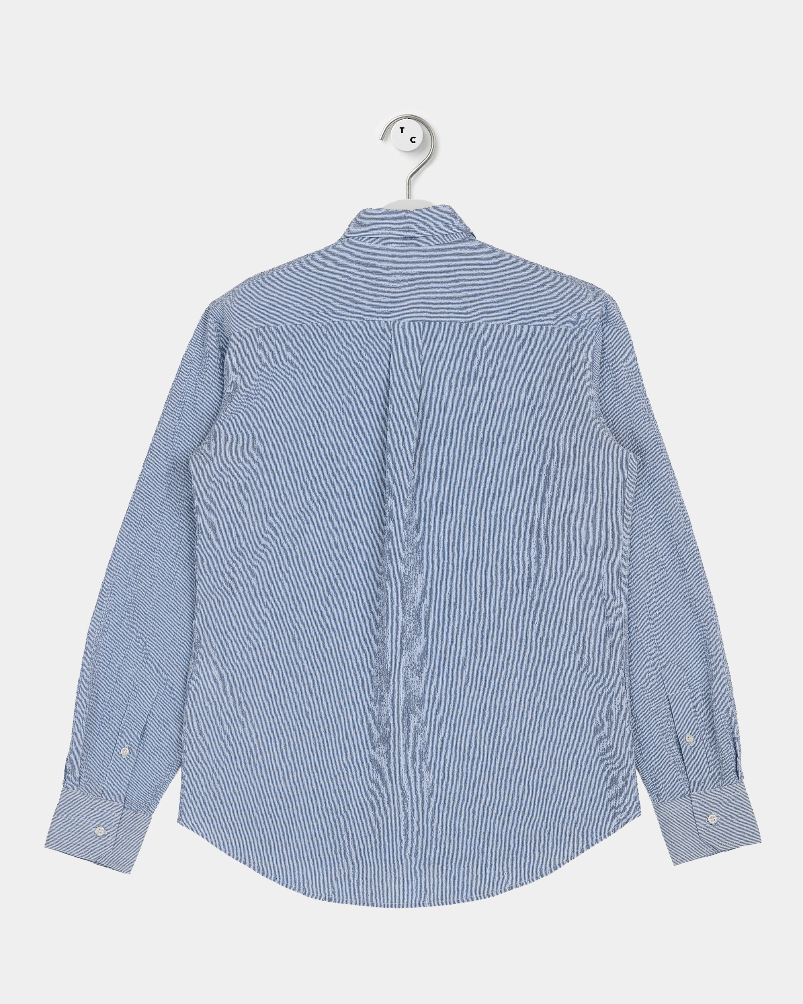 The Seersucker Shirt - Blue Stripes