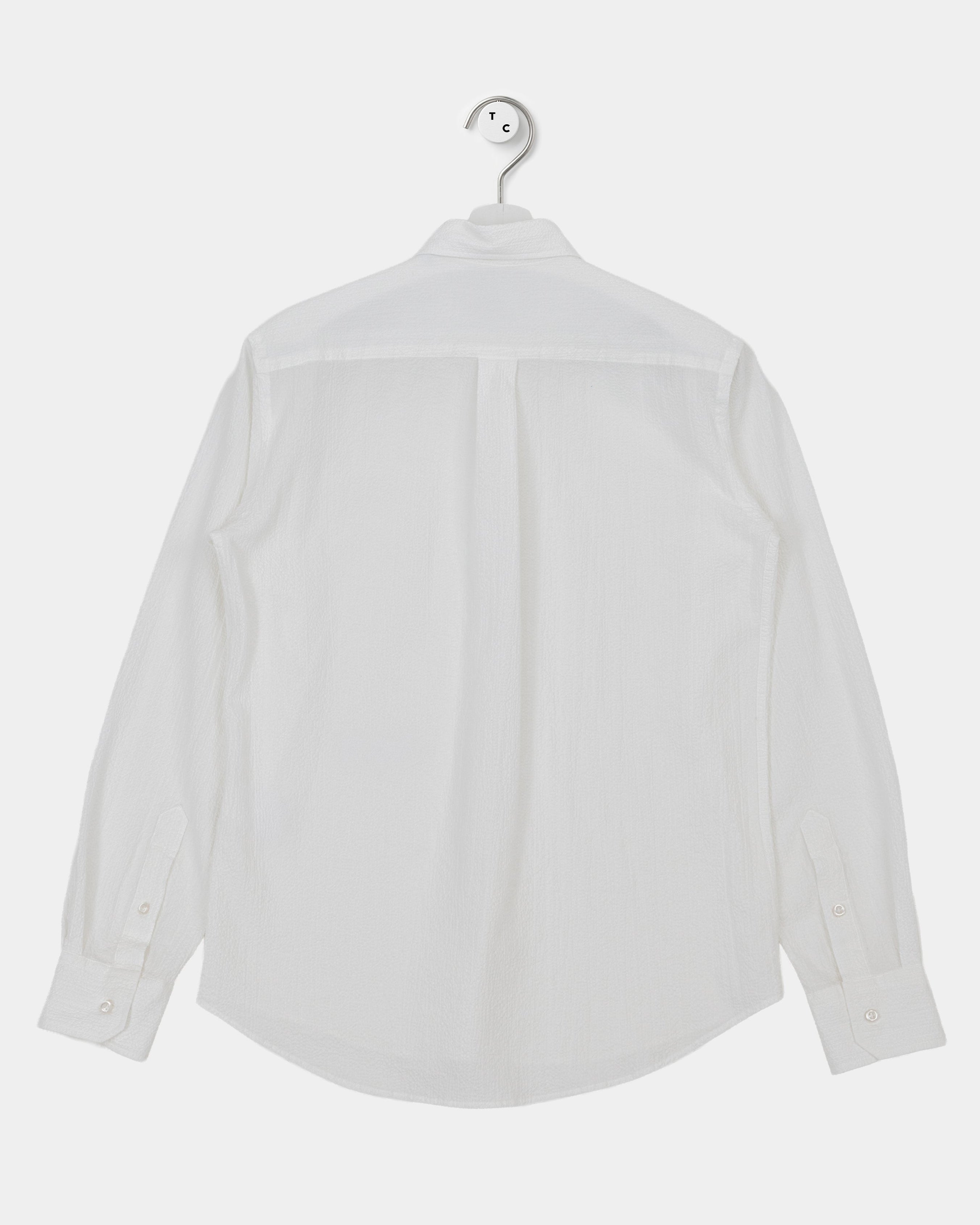 The Seersucker Shirt - White
