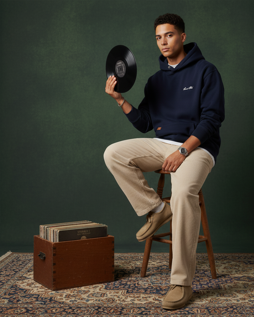 The Heavy Signature Hoodie - Blue Navy