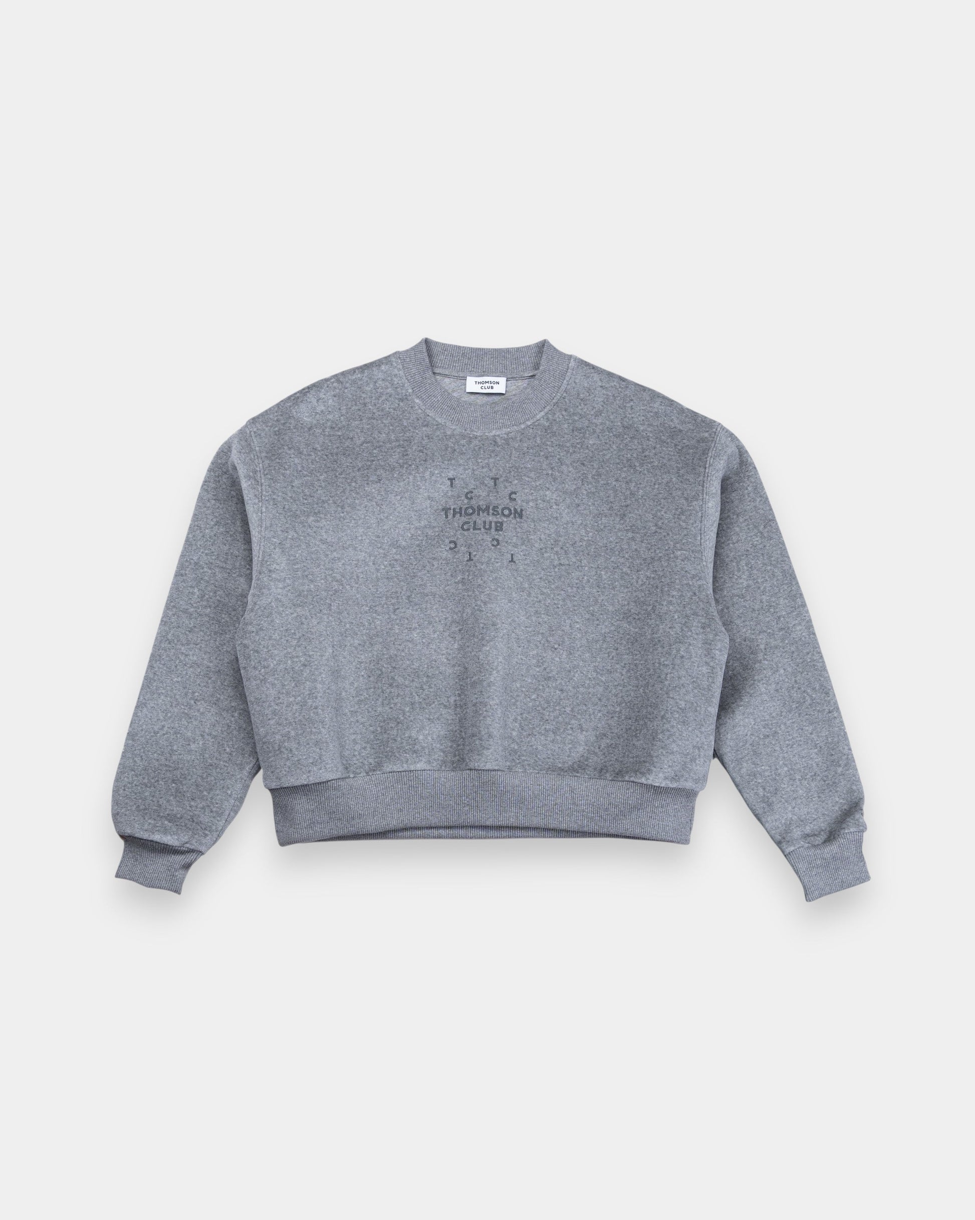 Velvet Sweatshirt Grey