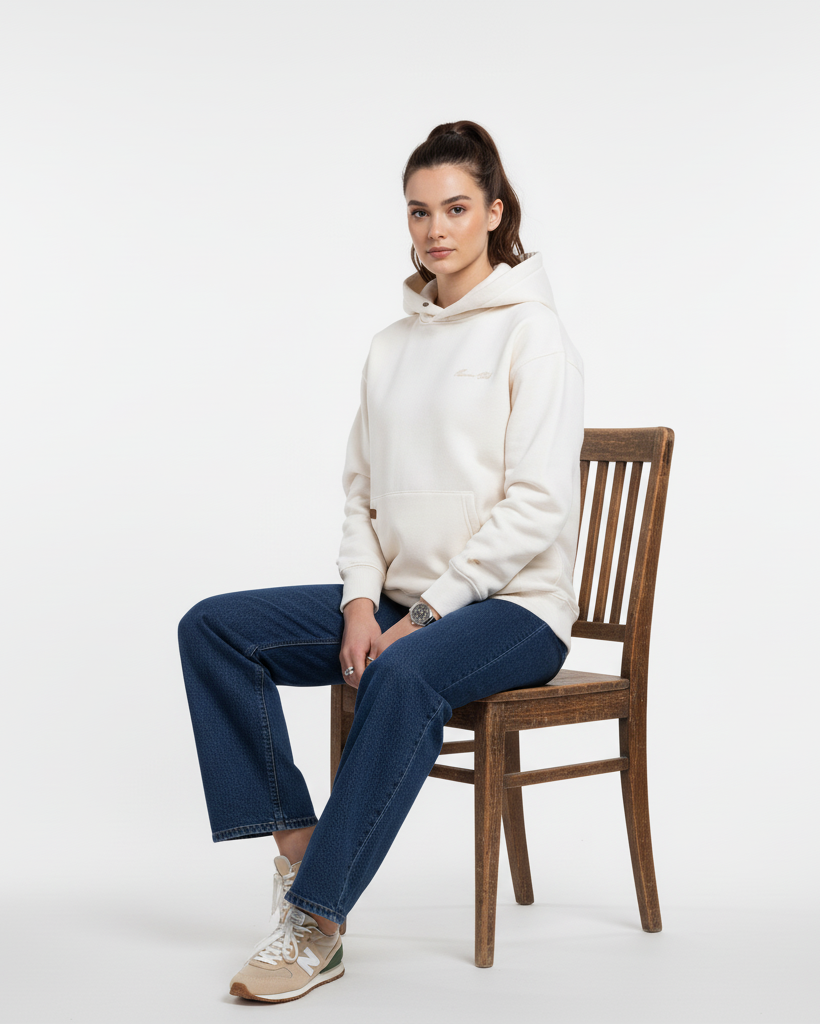 The Signature Hoodie - Ivory.