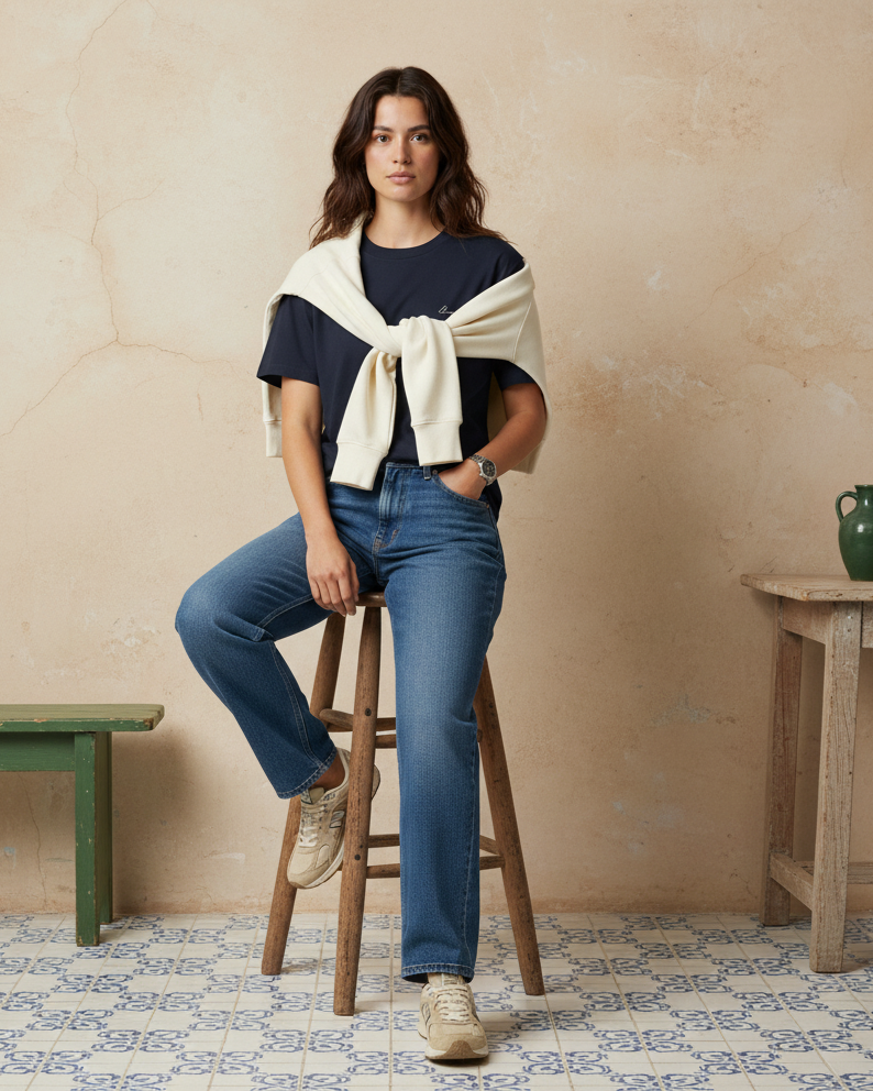 The Signature T-Shirt - Blue Navy.