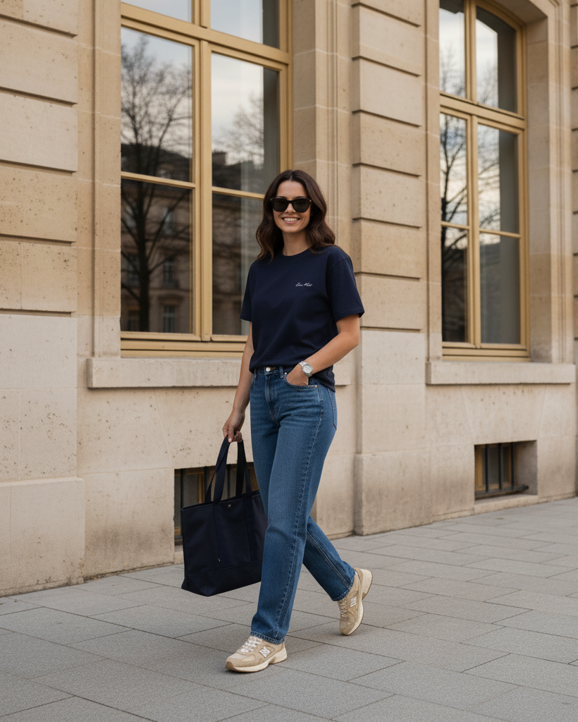 The Signature T-Shirt - Blue Navy.