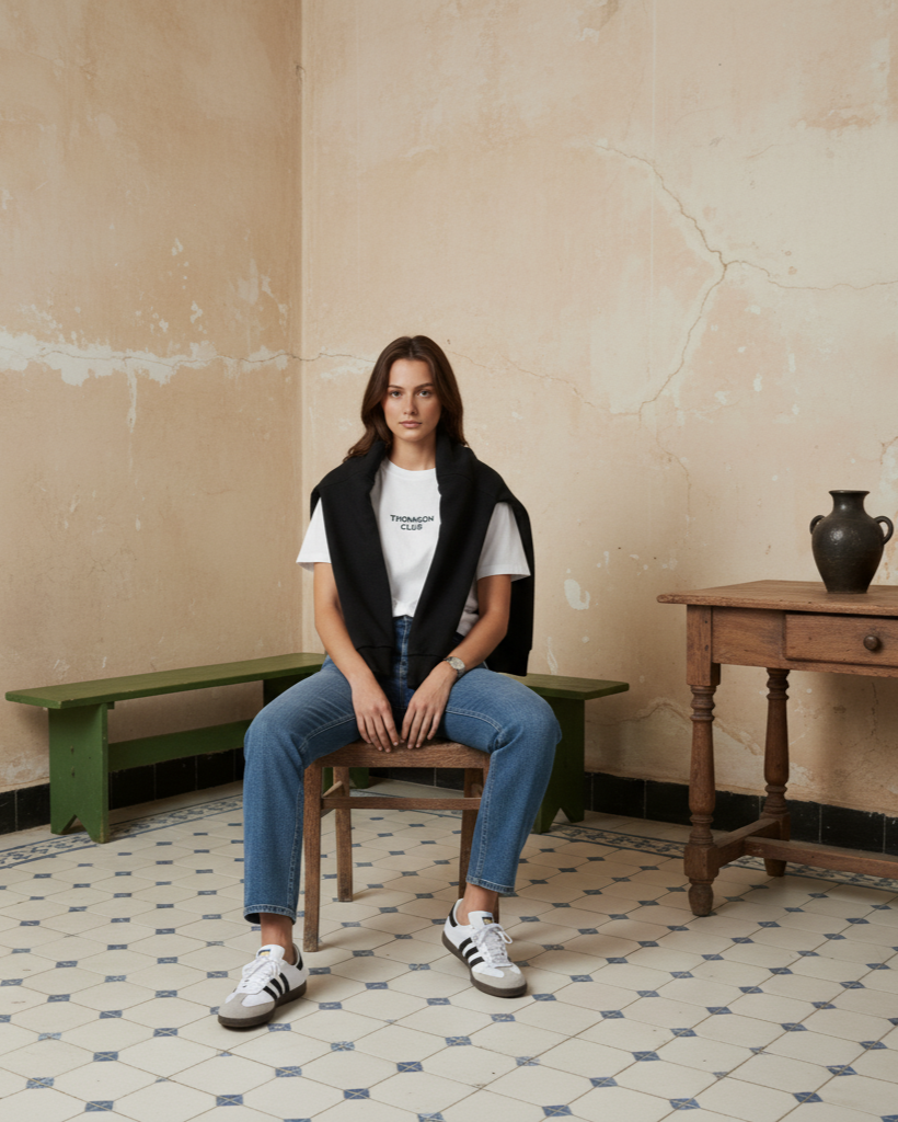 Embossed Logo T-Shirt White