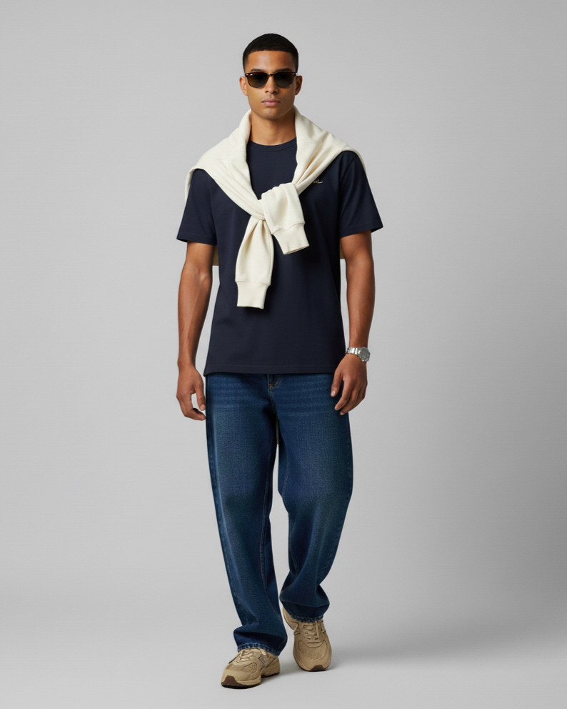 The Signature T-Shirt - Blue Navy