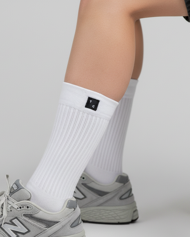 The TC Socks - White.