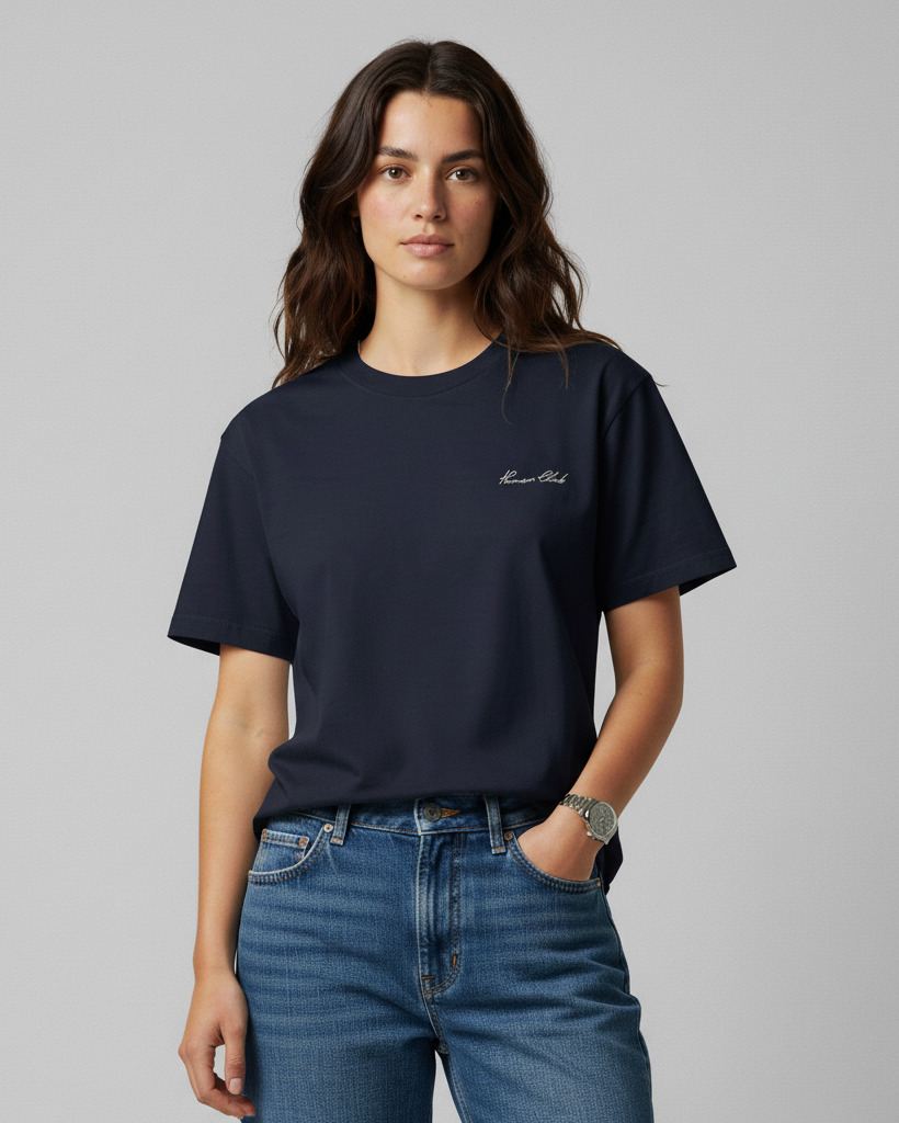 The Signature T-Shirt - Blue Navy.
