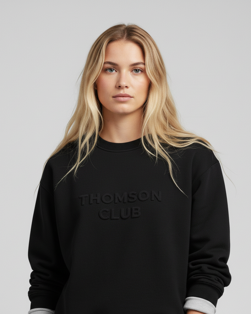 The Logo Box Sweat - Black.