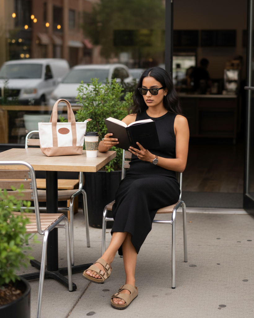 The TC Mini Tote - Ecru-Taupe.