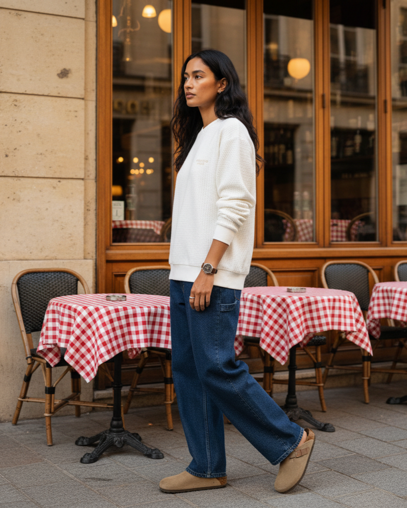 The Seersucker Sweat – Ivory.