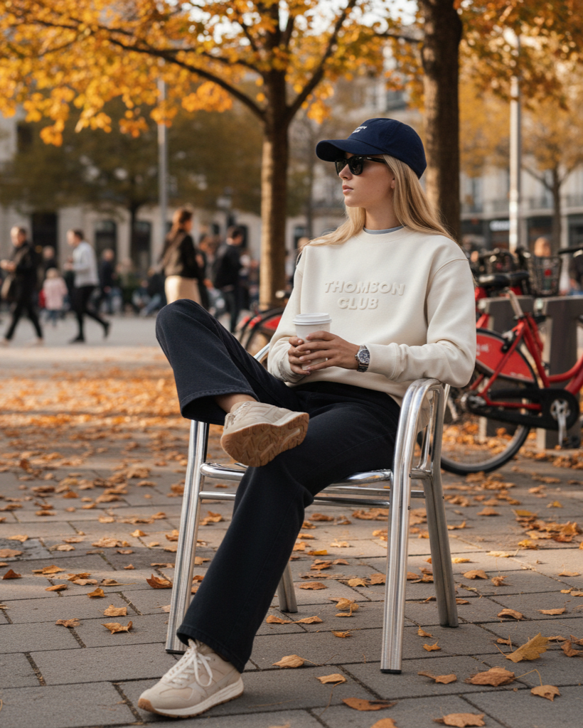 The Logo Box Sweat - Ivory.
