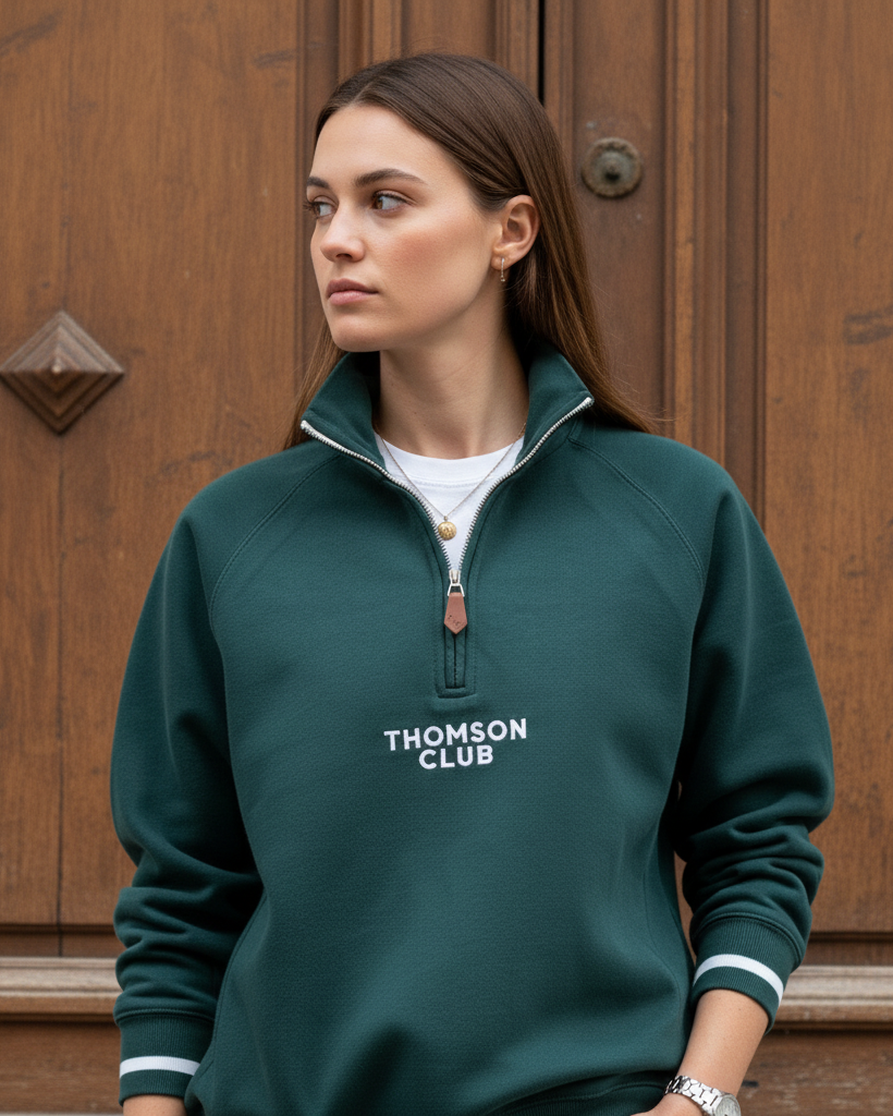 The TC Quarter-Zip - Green.