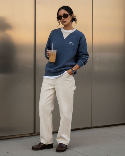 The "Je ne sais quoi" Sweat - Blue Marl.