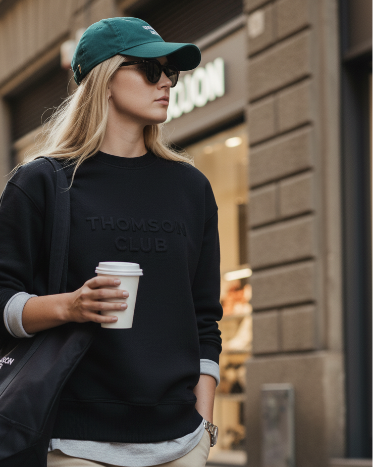 The Logo Box Sweat - Black.