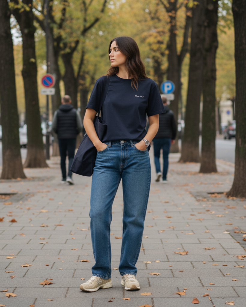 The Signature T-Shirt - Blue Navy.