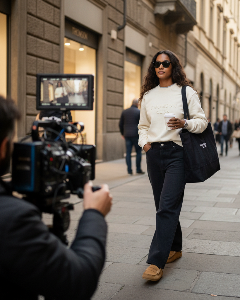 The Logo Box Sweat - Ivory.