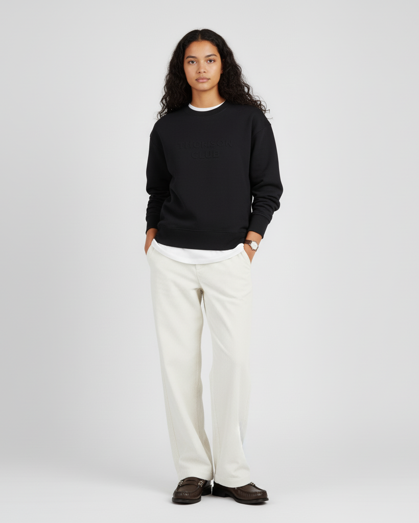 The Signature Cordury Pants - Ivory.