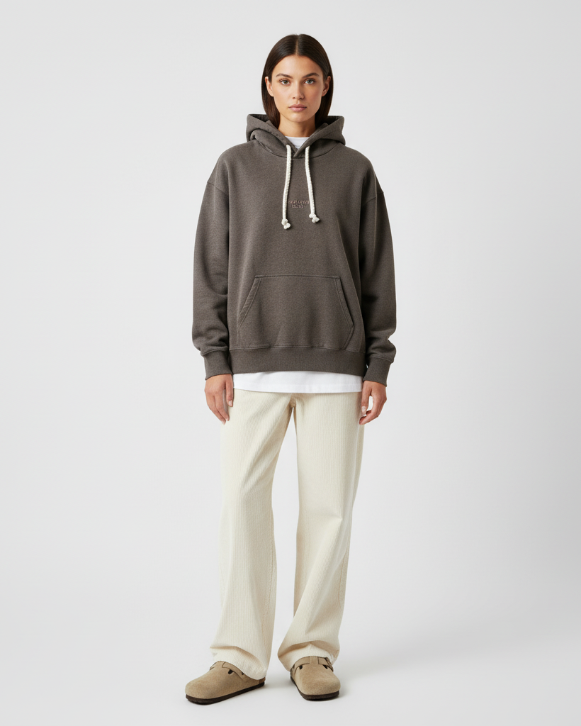 The TC Hoodie - Brown Marl.