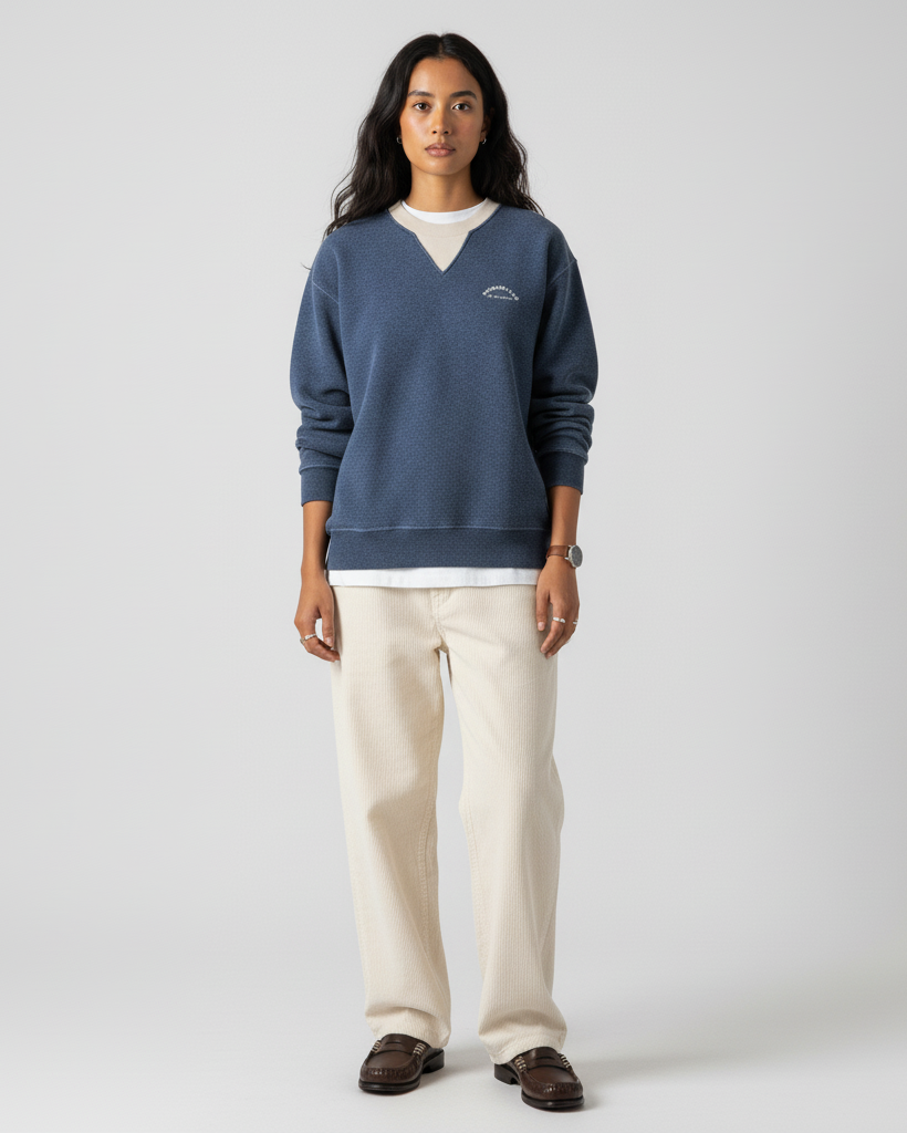 The "Je ne sais quoi" Sweat - Blue Marl.