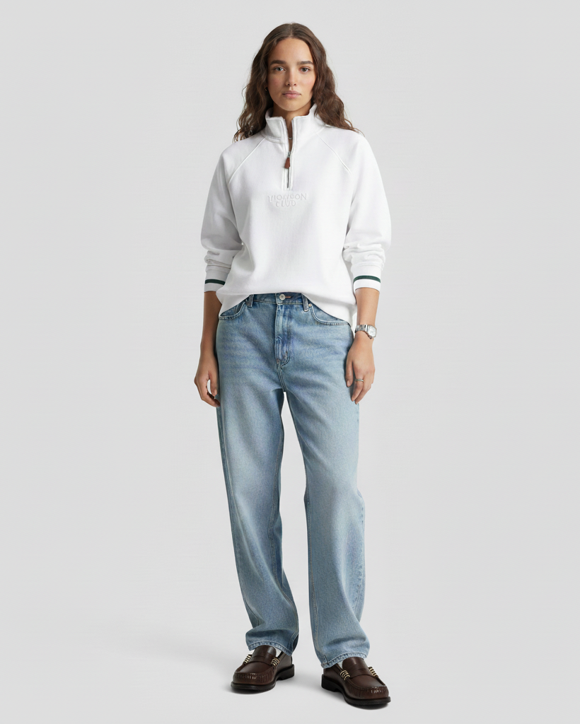 The TC Quarter-Zip - Off-White.