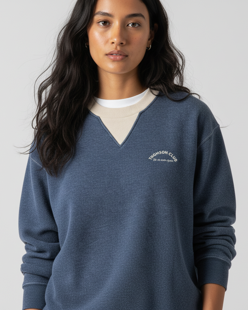 The "Je ne sais quoi" Sweat - Blue Marl.