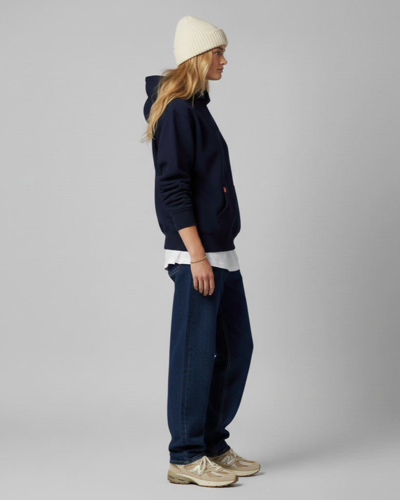 The Heavy Signature Hoodie - Blue Navy.