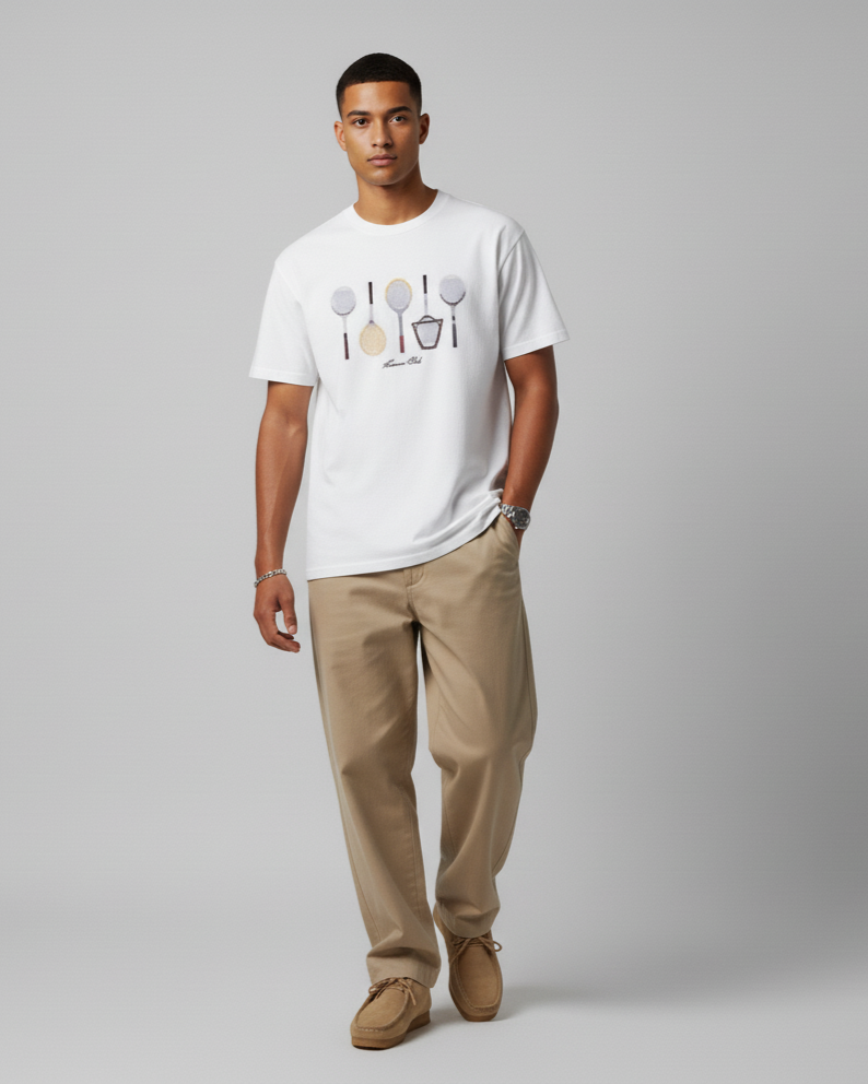 The Vintage Rackets T-Shirt - White
