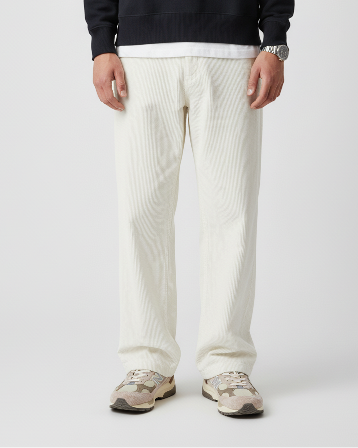 The Signature Cordury Pants - Ivory