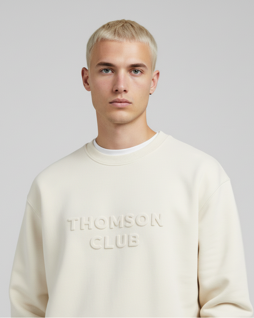 The Logo Box Sweat - Ivory