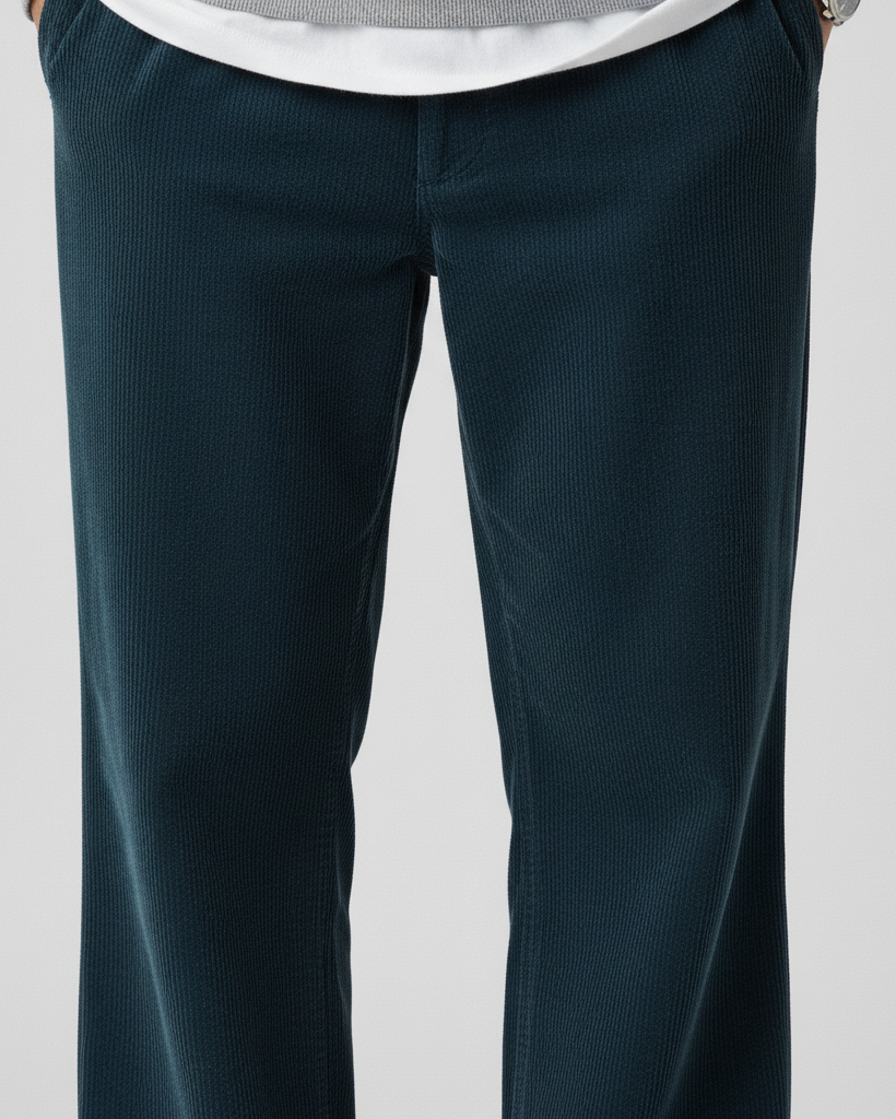 The Signature Cord Pants - Blue Navy