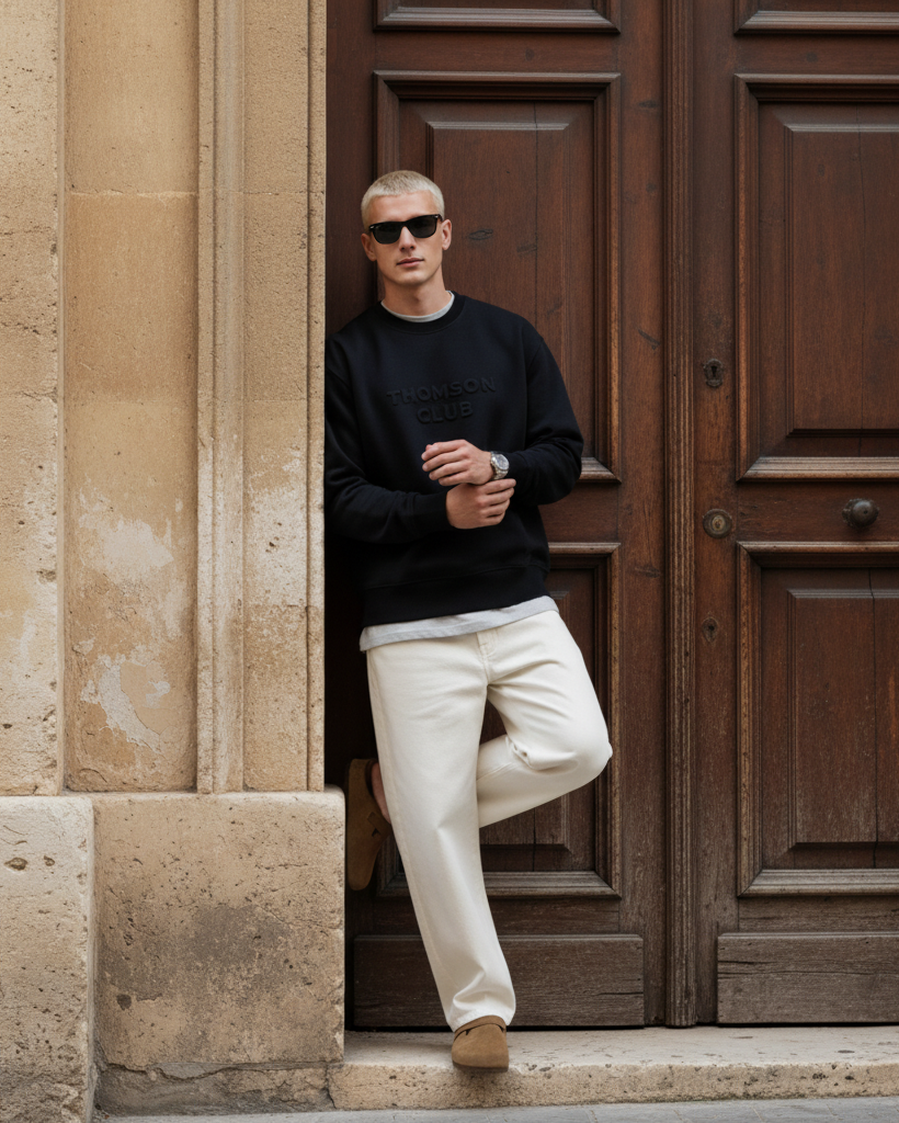 The Logo Box Sweat - Black